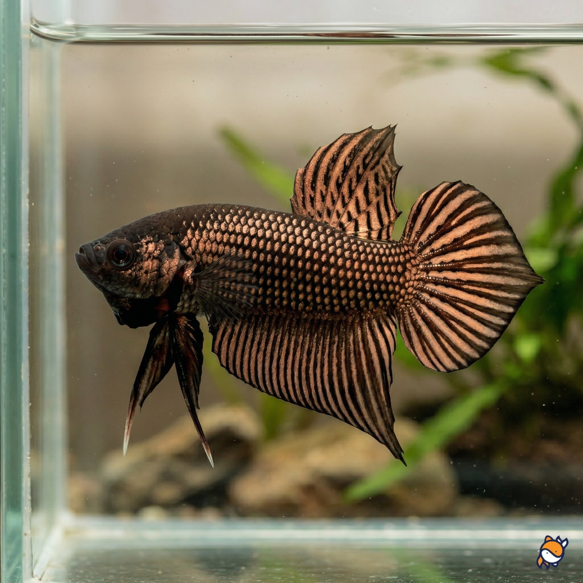 Copper Mahachai Wild Betta – Semi Adult