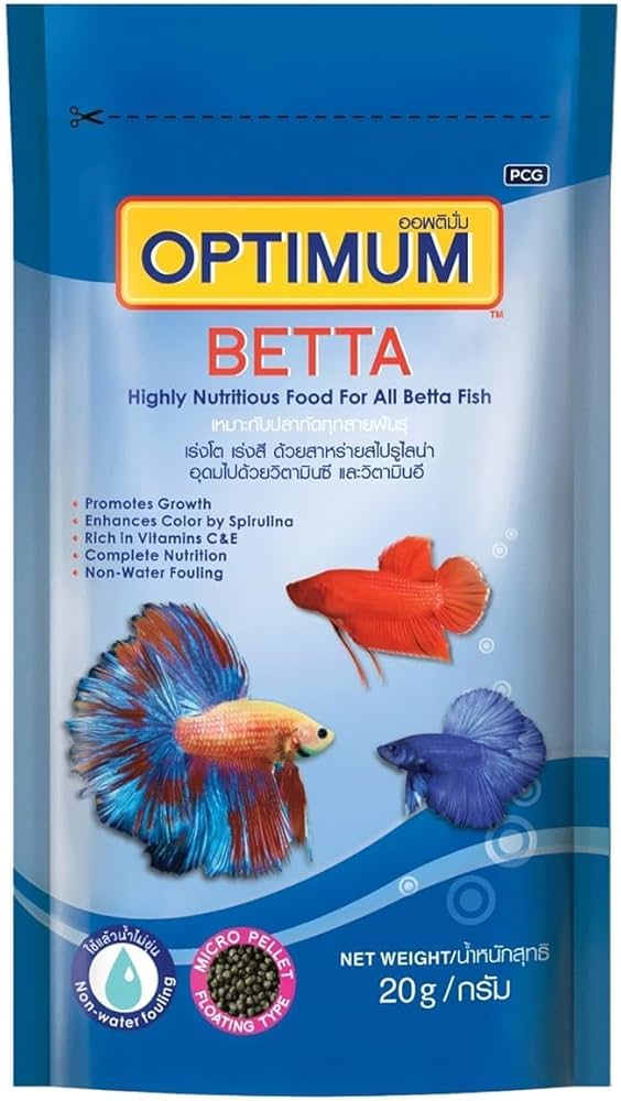 Optimum Betta Fish Food – Premium Floating Micro-Pellet Diet