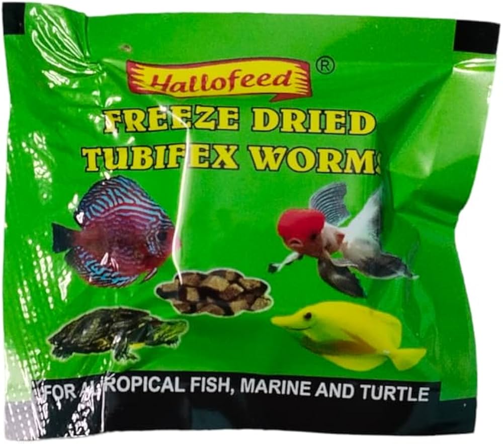 Hallofeed Freeze Dried Tubifex Worms – 1.5g Cube Packs