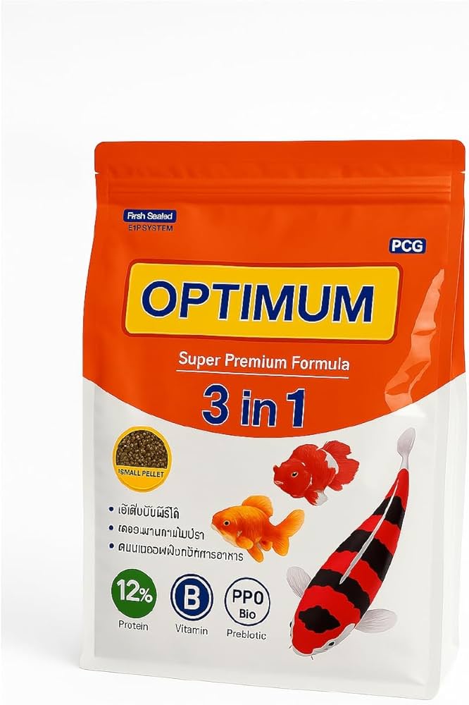 Optimum 3-in-1 Fish Feed – Growth + Color + Immunity