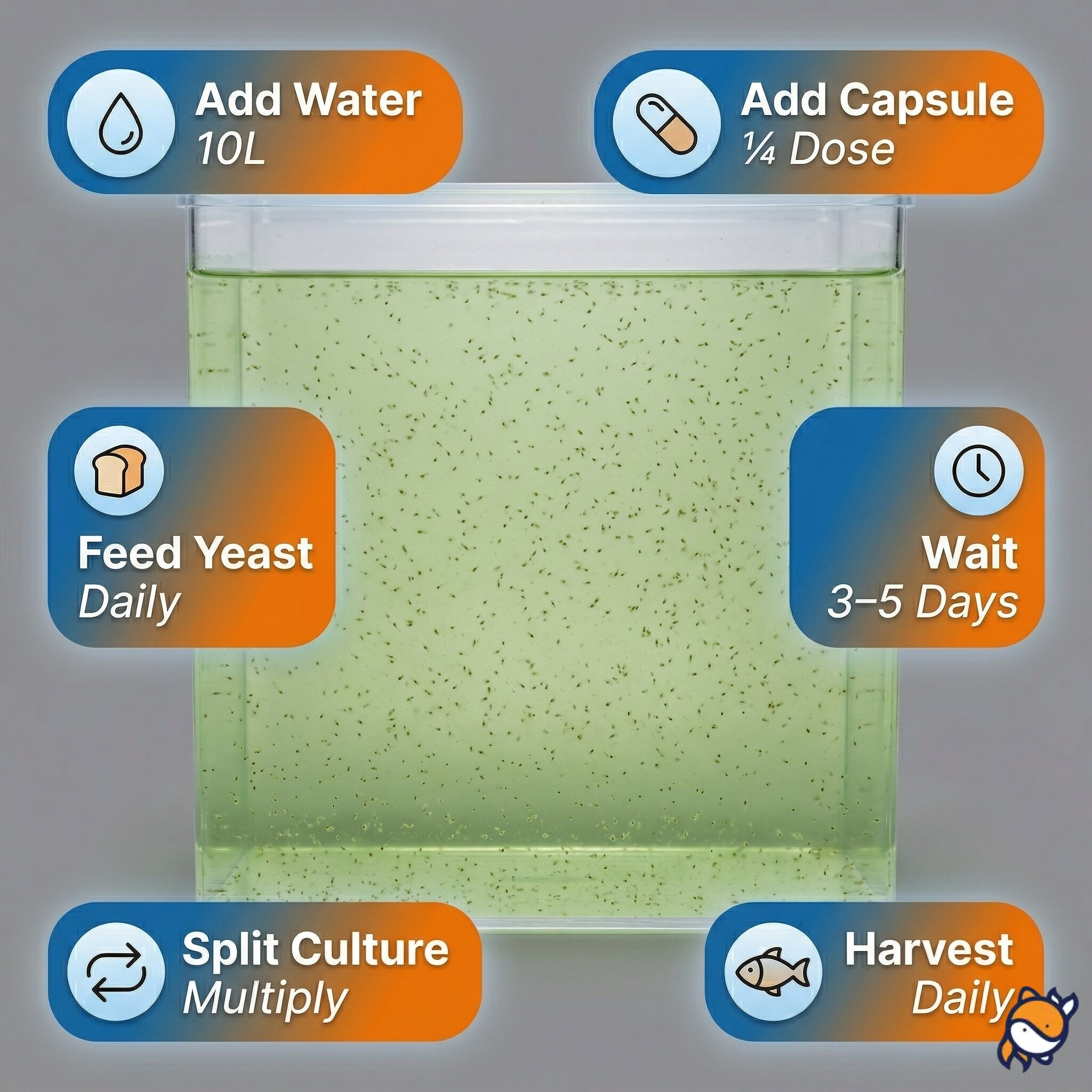 MW Live Moina Egg Capsules – Instant Freshwater Zooplankton Culture Starter