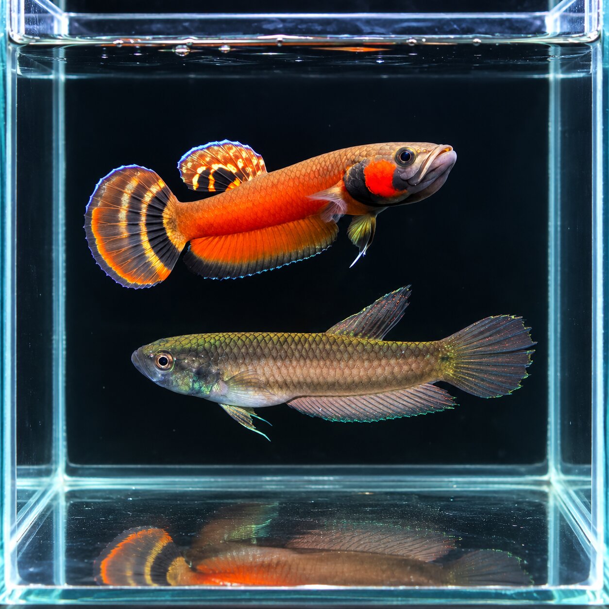 Betta macrostoma – Borneo Red Spotted Betta – Male Female Pair – Live Fish