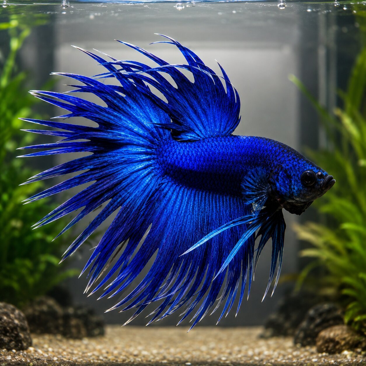 Blue Crown Tail Betta – Live Fish