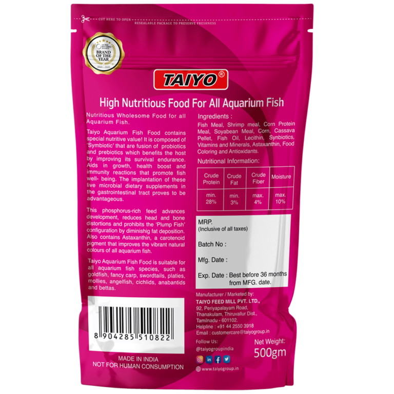 Taiyo Pink Fish Feed – Color Enhancing Formula