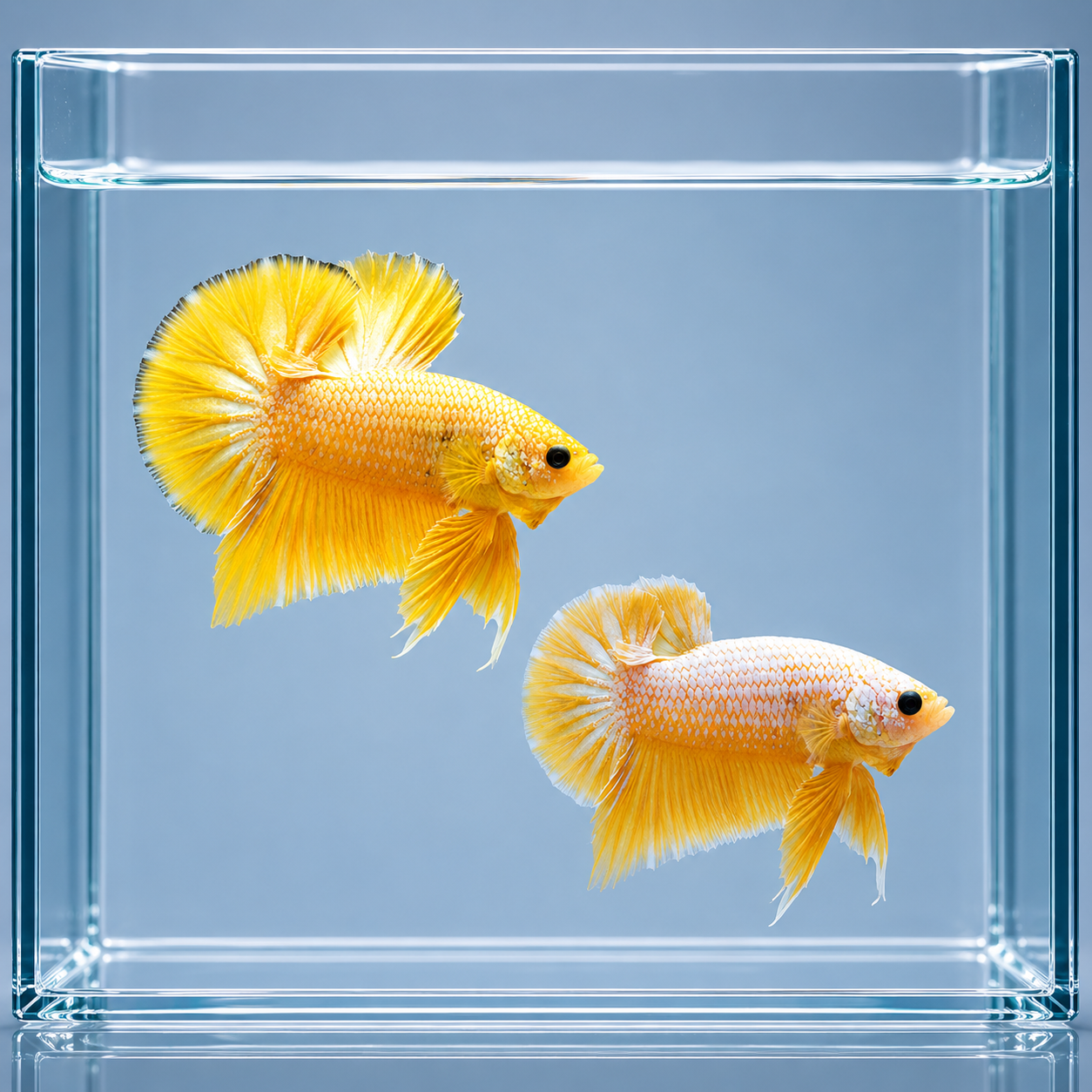 Yellow Dragon Plakat Betta – Male Female Pair – Live Betta Fish