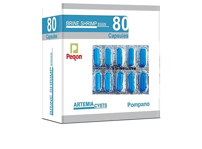 Peqon Artemia Cysts BBS Capsules - 80 Capsules Box