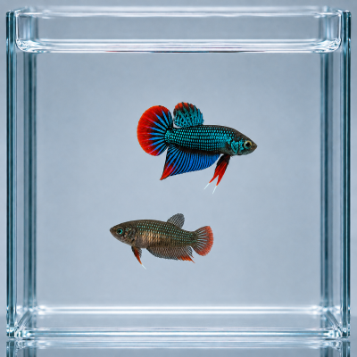 Betta imbellis – Wild Juvenile Pair – Peaceful Betta – Live Fish