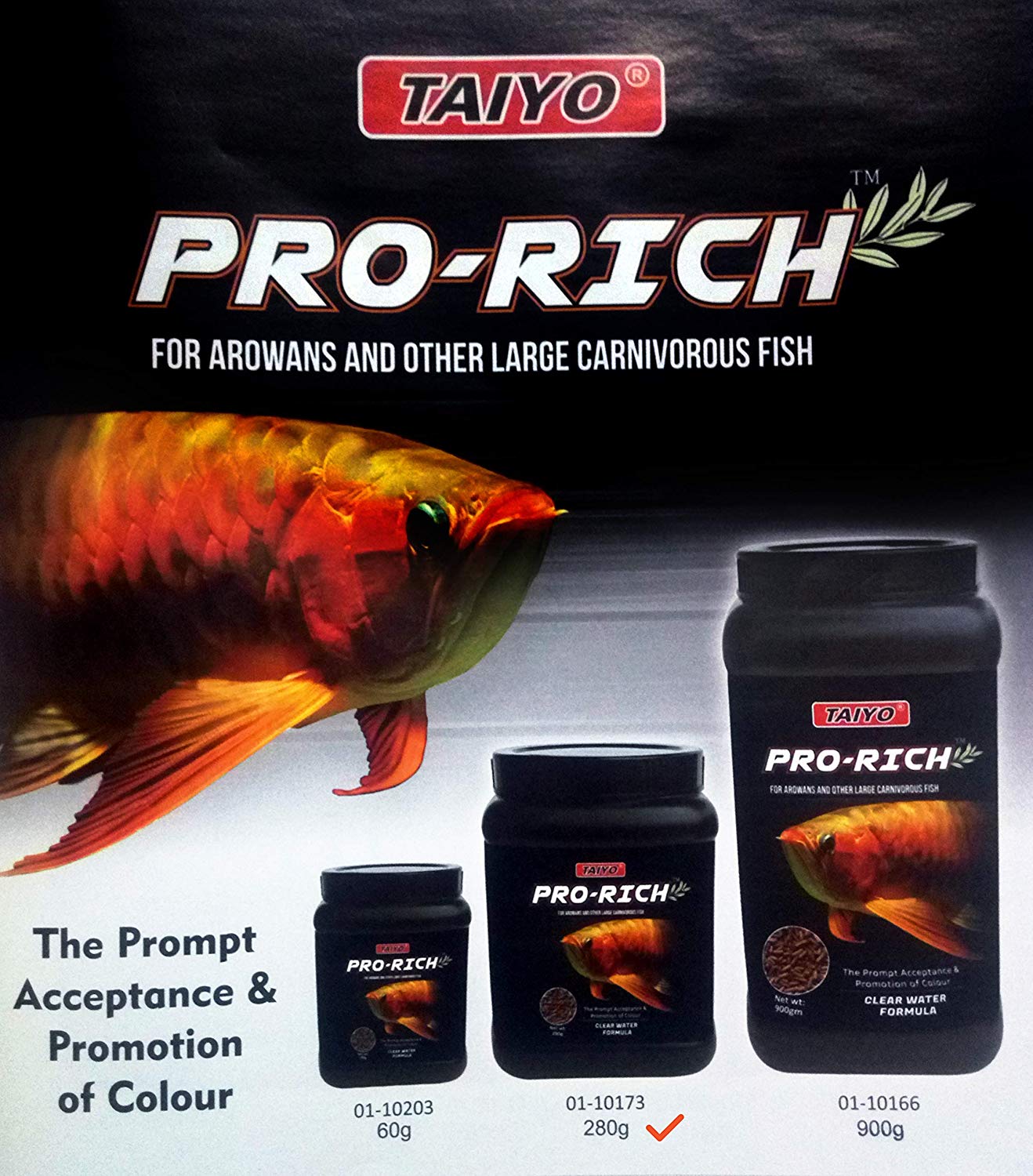 taiyo arowana fish food